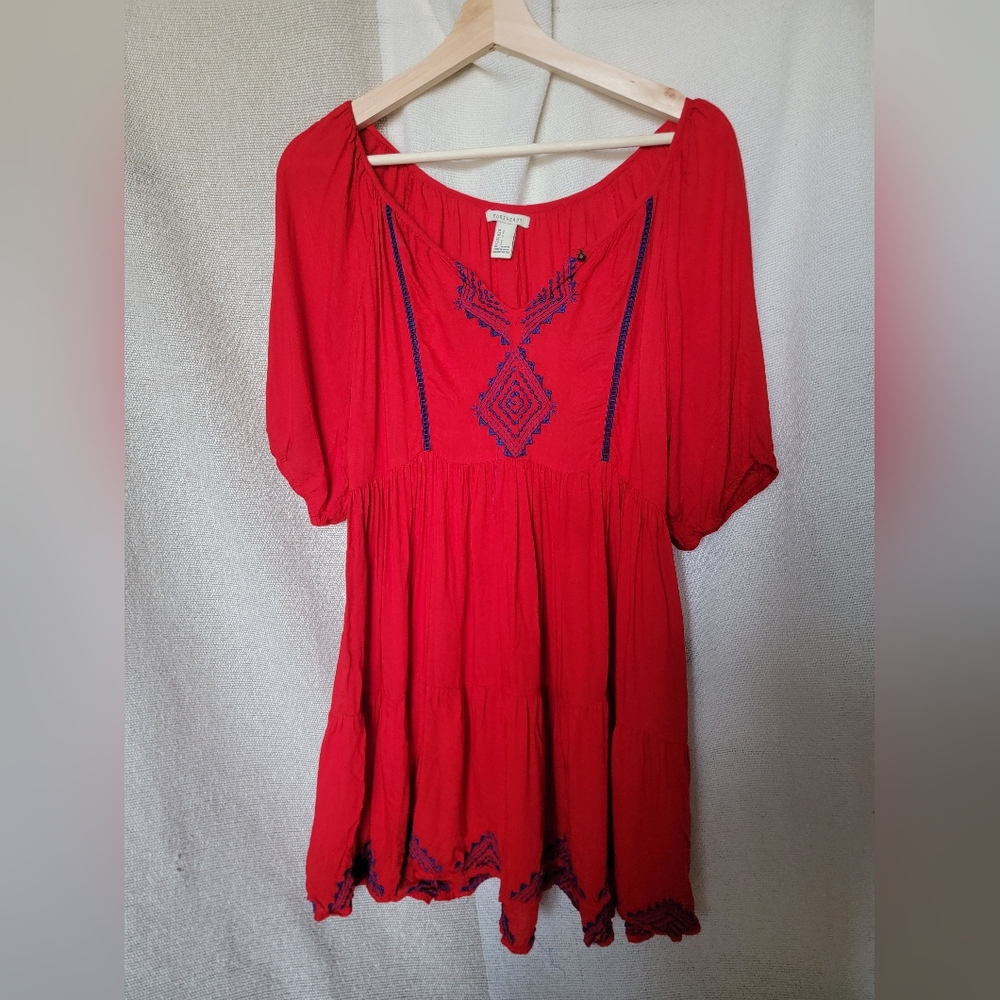 BOHO embroidery blouse size S Forever21